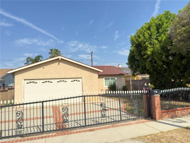 3401 Millbury Ave, Baldwin Park, CA 91706 - single story home featuring stucco siding, a fenced front yard, an attached garage, and driveway