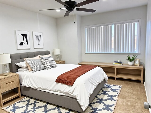 28594 Moon Shadow Dr, Menifee, CA 92584 - bedroom featuring recessed lighting and a ceiling fan