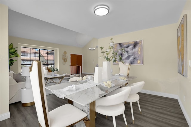 1903 Tomas Ct, Rowland Heights, CA 91748 - dining area with wood finished floors, baseboards, and lofted ceiling