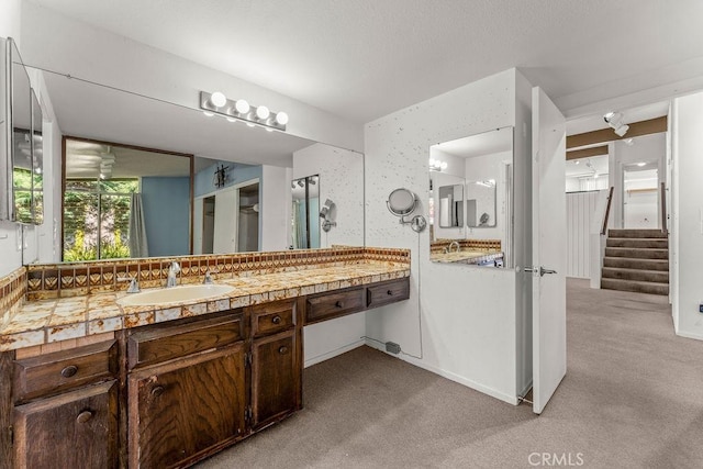 30211 Via Rivera, Rancho Palos Verdes, CA 90275 - bathroom with vanity and carpet floors