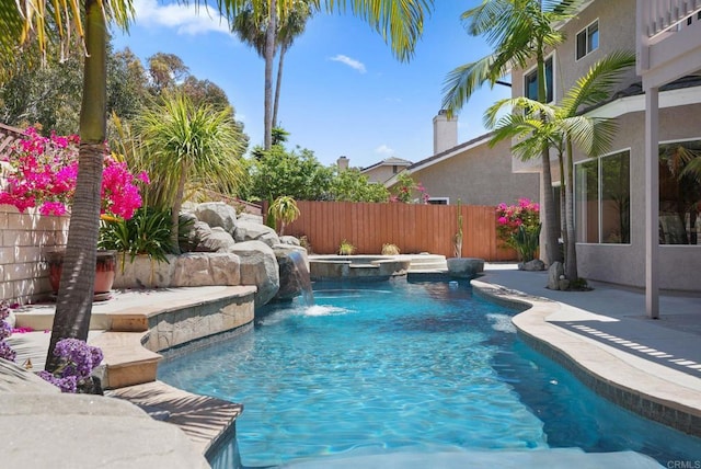 3442 Celinda Dr, Carlsbad, CA 92008 - view of pool with a patio area and a pool with connected hot tub