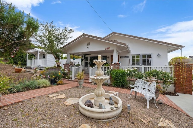 206 S Wisconsin St, Fallbrook, CA 92028 - back of property with stucco siding