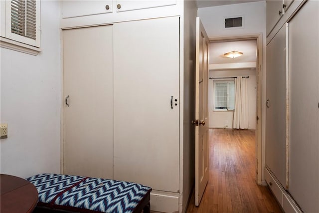 1731 Roscomare Rd, Los Angeles, CA 90077 - hallway with hardwood / wood-style flooring