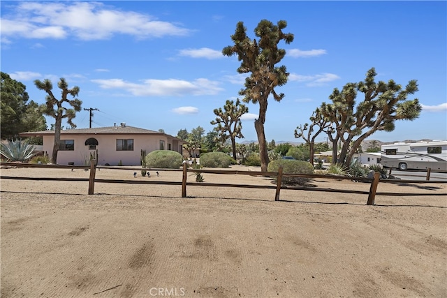 56287 Navajo Trl, Yucca Valley, CA 92284 - view of front of home with stucco siding