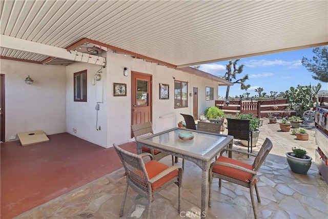 56287 Navajo Trl, Yucca Valley, CA 92284 - view of patio / terrace with outdoor dining area