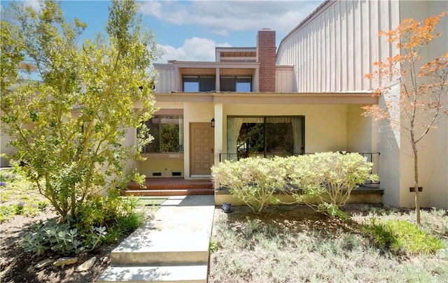28012 Ridgeforest Ct, Rancho Palos Verdes, CA 90275 - doorway to property featuring stucco siding