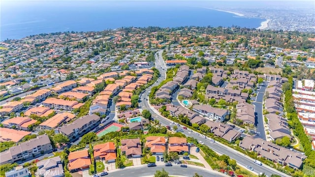28012 Ridgeforest Ct, Rancho Palos Verdes, CA 90275 - aerial view of property and surrounding area featuring a large body of water and nearby suburban area