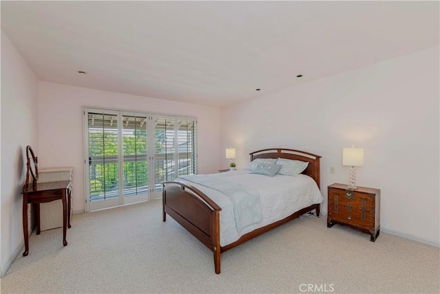 28012 Ridgeforest Ct, Rancho Palos Verdes, CA 90275 - bedroom featuring access to exterior, light colored carpet, and baseboards