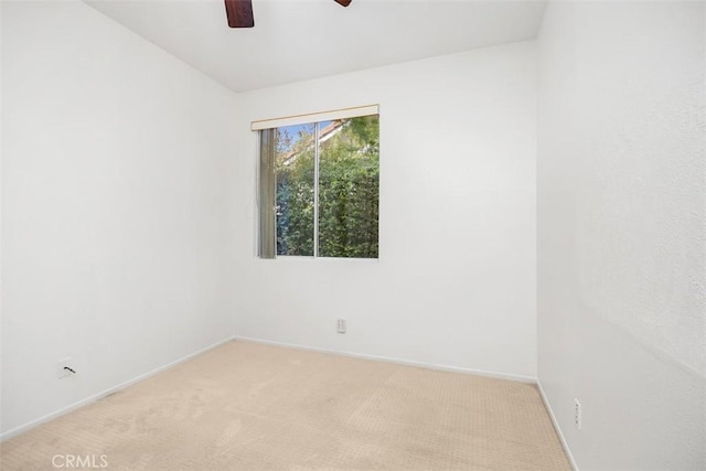 32147 Corte Florecita, Temecula, CA 92592 - spare room featuring light colored carpet, ceiling fan, and baseboards