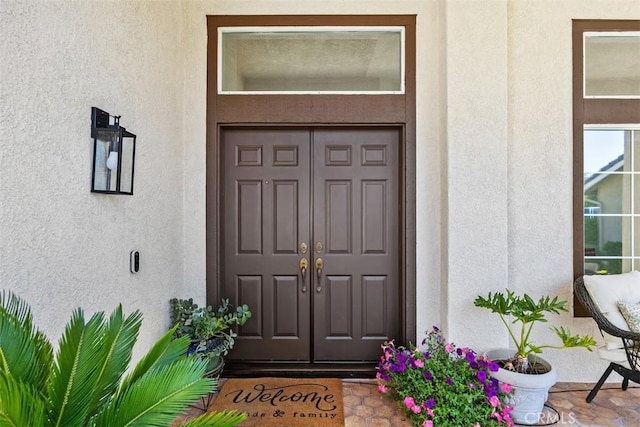 32147 Corte Florecita, Temecula, CA 92592 - property entrance featuring stucco siding