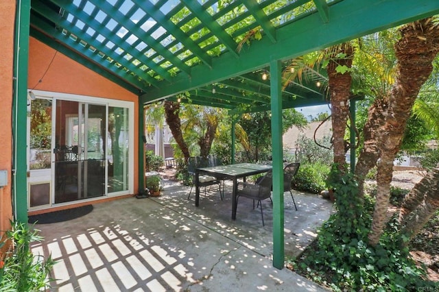 4294 Panorama Dr, La Mesa, CA 91941 - view of patio / terrace with outdoor dining area and a pergola
