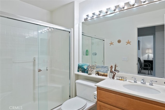 11884 Mariposa Bay Ln, Porter Ranch, CA 91326 - full bath featuring vanity, toilet, and a stall shower