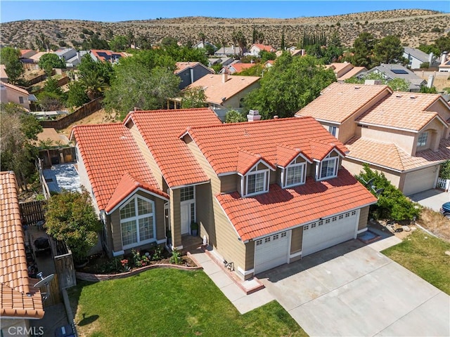 3314 Sandstone Ct, Palmdale, CA 93551 - aerial view of residential area with a mountainous background