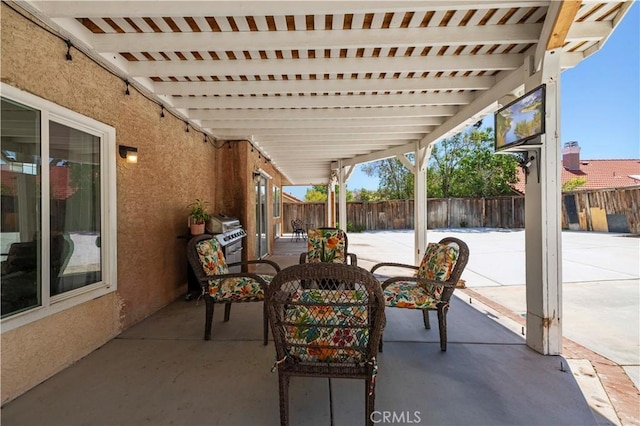 3314 Sandstone Ct, Palmdale, CA 93551 - fenced backyard with a patio and area for grilling