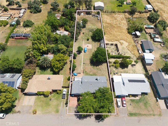 1524 Keko St, Oroville, CA 95965 - aerial perspective of suburban area with property parcel outlined
