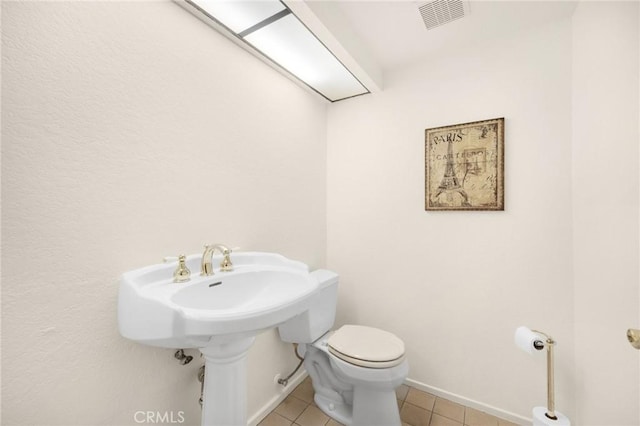 2365 Sommerset Dr, Brea, CA 92821 - bathroom with tile patterned floors, toilet, and baseboards