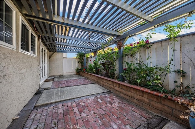 2365 Sommerset Dr, Brea, CA 92821 - fenced backyard with a patio area and a pergola