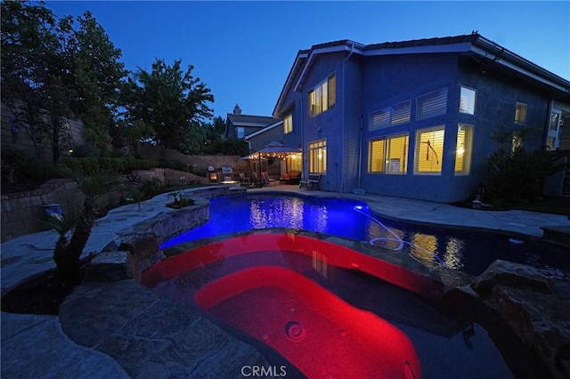 27324 Chesterfield Dr, Valencia, CA 91354 - view of swimming pool with a patio area and a pool with connected hot tub