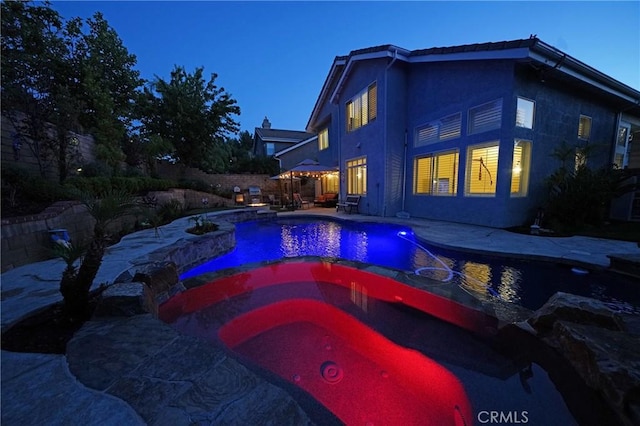 27324 Chesterfield Dr, Valencia, CA 91354 - view of swimming pool with a patio area and a pool with connected hot tub