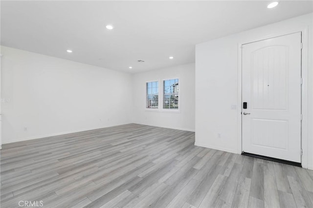 7453 Jersey St, Chino, CA 91708 - entrance foyer featuring light wood-style floors and recessed lighting