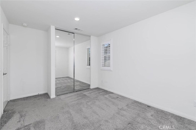 7453 Jersey St, Chino, CA 91708 - unfurnished bedroom featuring carpet floors, recessed lighting, baseboards, and a closet