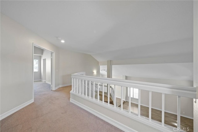 3 Andria, Irvine, CA 92614 - hall with carpet floors, lofted ceiling, and baseboards