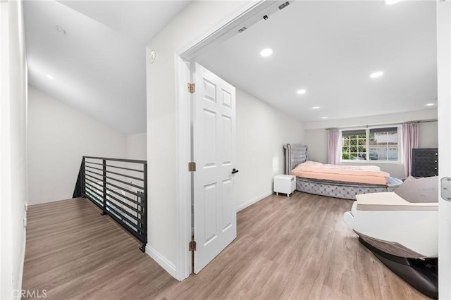 19519 Greenwillow Ln, Rowland Heights, CA 91748 - bedroom with light wood finished floors, baseboards, and recessed lighting