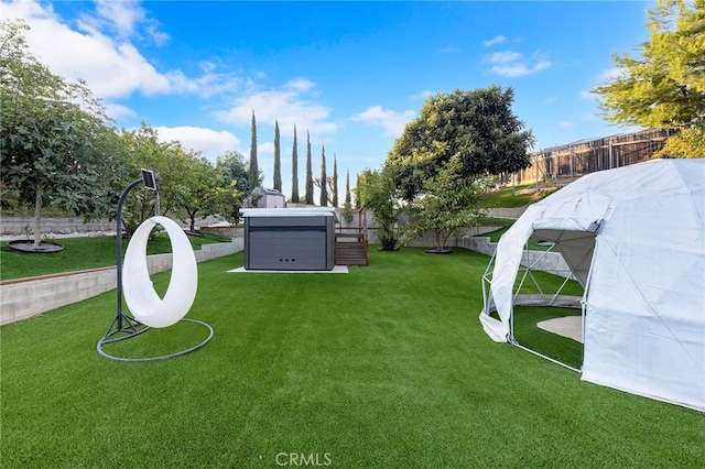 19519 Greenwillow Ln, Rowland Heights, CA 91748 - view of yard with a hot tub