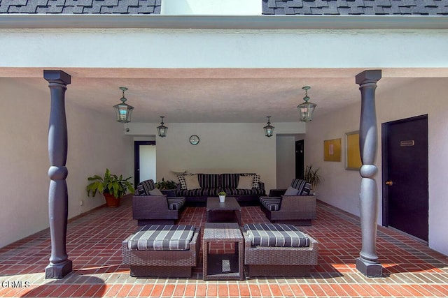 631 Wilcox Ave Unit 2E, Los Angeles, CA 90004 - view of patio / terrace with outdoor lounge area
