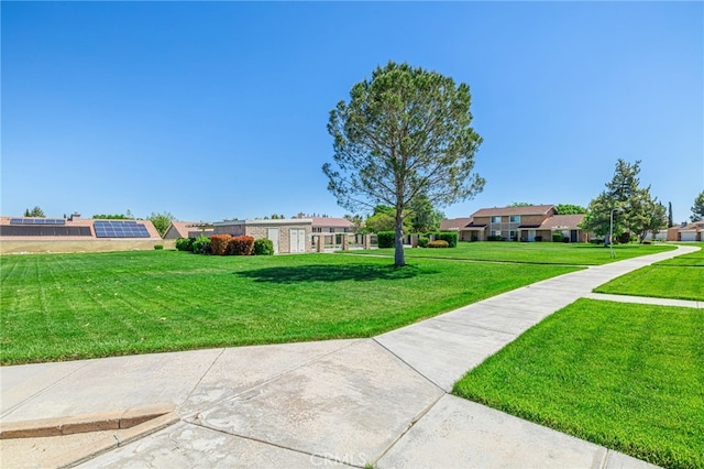 44156 30th St W, Lancaster, CA 93536 - view of front of home featuring a front yard and a residential view