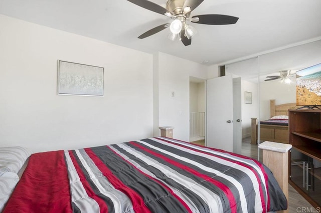 1450 Melrose Ave Unit 25, Chula Vista, CA 91911 - bedroom featuring wood finished floors and a ceiling fan