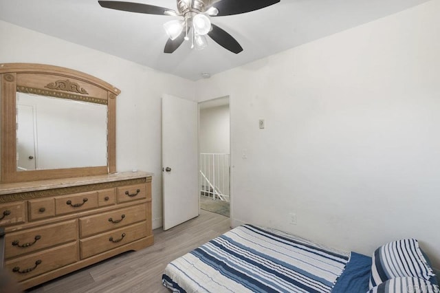 1450 Melrose Ave Unit 25, Chula Vista, CA 91911 - bedroom featuring light wood-type flooring and ceiling fan