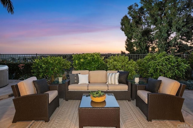 2386 Lapis Rd, Carlsbad, CA 92009 - view of patio / terrace featuring an outdoor hangout area and central air condition unit