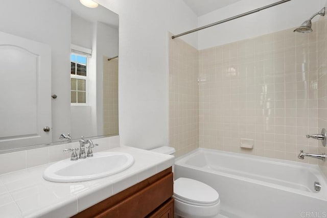2386 Lapis Rd, Carlsbad, CA 92009 - full bathroom featuring bathing tub / shower combination, vanity, and toilet