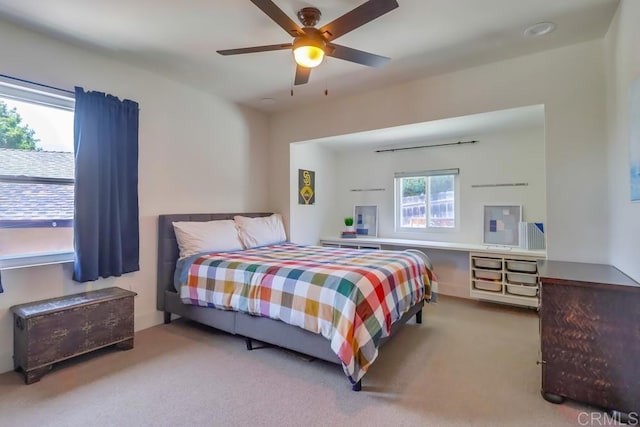 10509 Challenge Blvd, La Mesa, CA 91941 - carpeted bedroom with ceiling fan