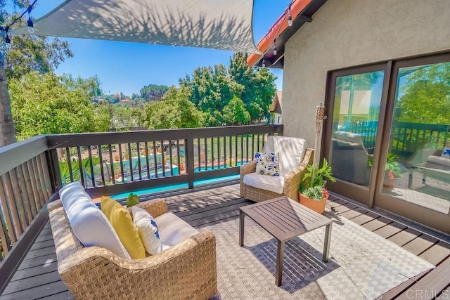 10509 Challenge Blvd, La Mesa, CA 91941 - view of wooden terrace