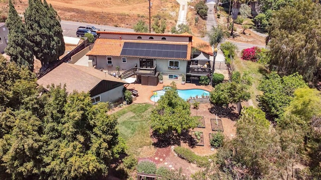 10509 Challenge Blvd, La Mesa, CA 91941 - aerial view of property and surrounding area with a pool area