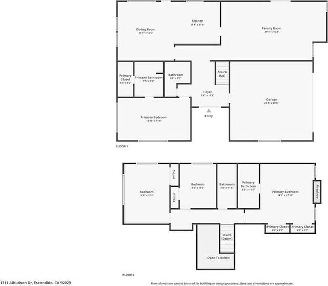 1711 Alhudson Dr, Escondido, CA 92029 - home floor plan