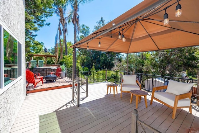 1711 Alhudson Dr, Escondido, CA 92029 - wooden deck with a gazebo