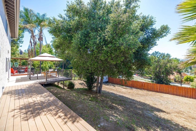 1711 Alhudson Dr, Escondido, CA 92029 - fenced yard with a gazebo and a deck