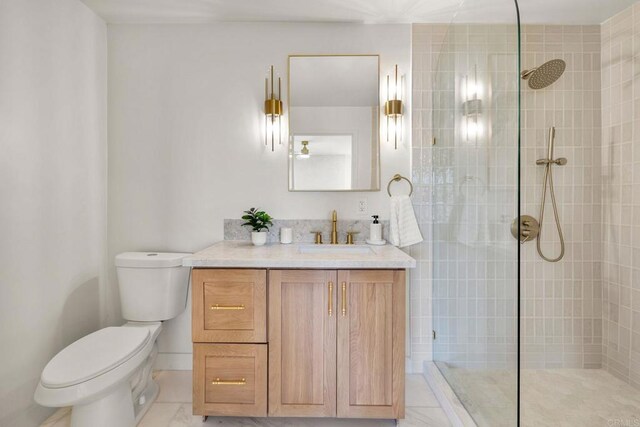 1711 Alhudson Dr, Escondido, CA 92029 - full bathroom with vanity, toilet, walk in shower, and tile patterned floors