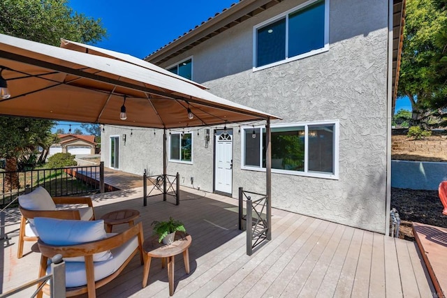 1711 Alhudson Dr, Escondido, CA 92029 - wooden terrace with a gazebo