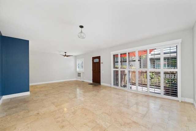 356 S Miraleste Dr Unit 327, San Pedro, CA 90732 - empty room featuring baseboards and ceiling fan