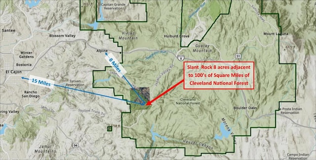 0 Slant Rock Rd, Alpine, CA 91901