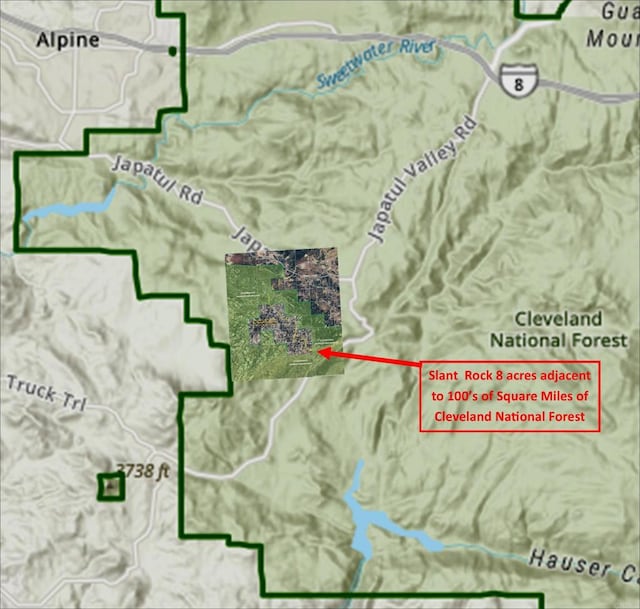 0 Slant Rock Rd, Alpine, CA 91901