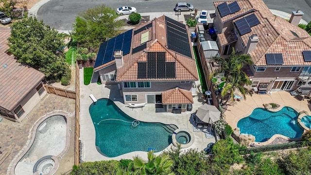 11171 Alejo Pl, San Diego, CA 92124 - view from above of property with a pool
