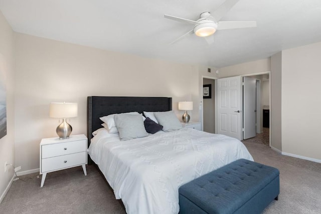 11171 Alejo Pl, San Diego, CA 92124 - carpeted bedroom with baseboards and a ceiling fan