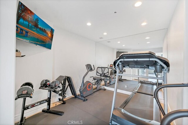 8 Saint Tropez, Laguna Niguel, CA 92677 - workout area featuring recessed lighting