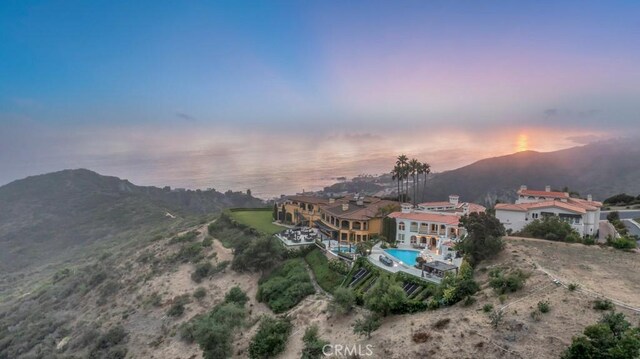 8 Saint Tropez, Laguna Niguel, CA 92677 - aerial view of property's location with a pool area and mountains