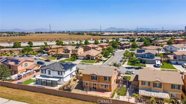15190 Fox Ridge Dr, Fontana, CA 92336 - aerial view of residential area featuring a mountain backdrop